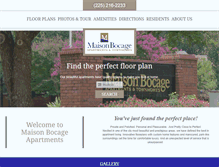 Tablet Screenshot of maisonbocageapt.com